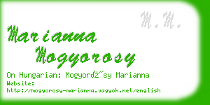 marianna mogyorosy business card